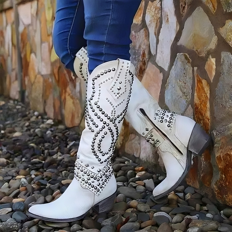 Claudia™ | Western Knee-High Boot