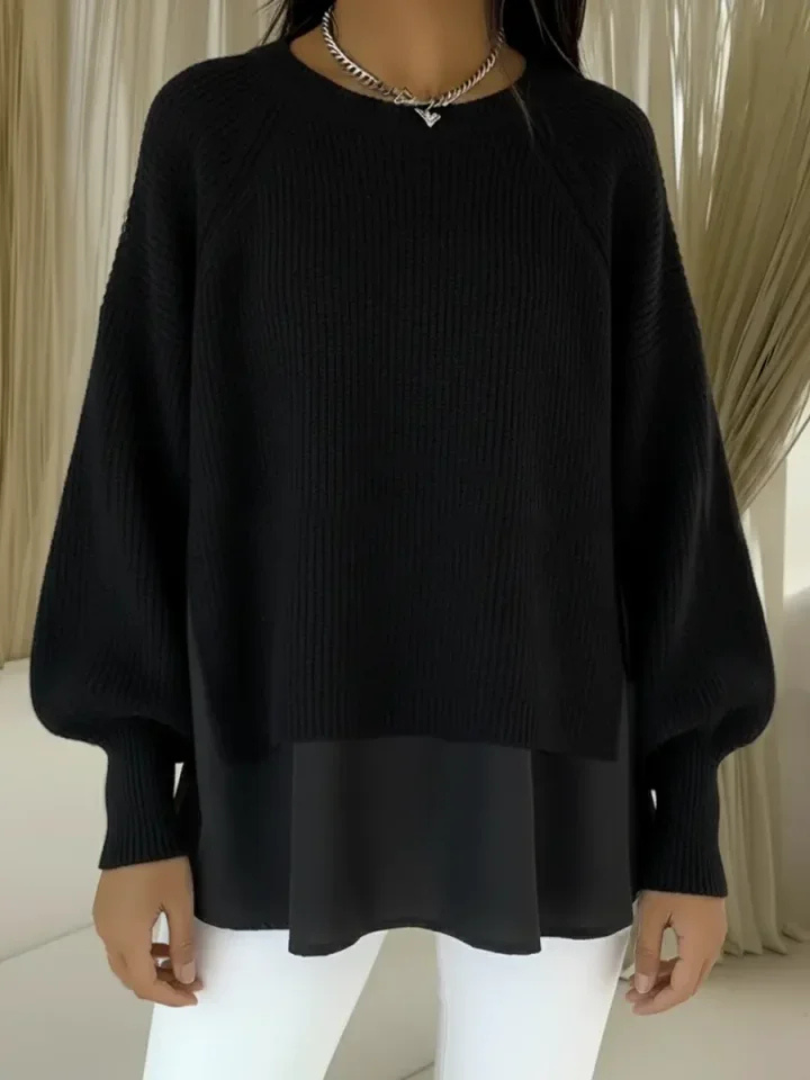 Lois layered-look sweater