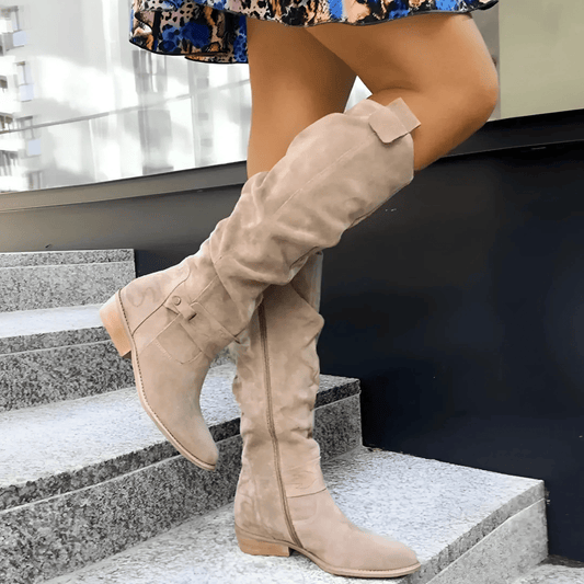 Ellen™ | Knee-High Suede Boot