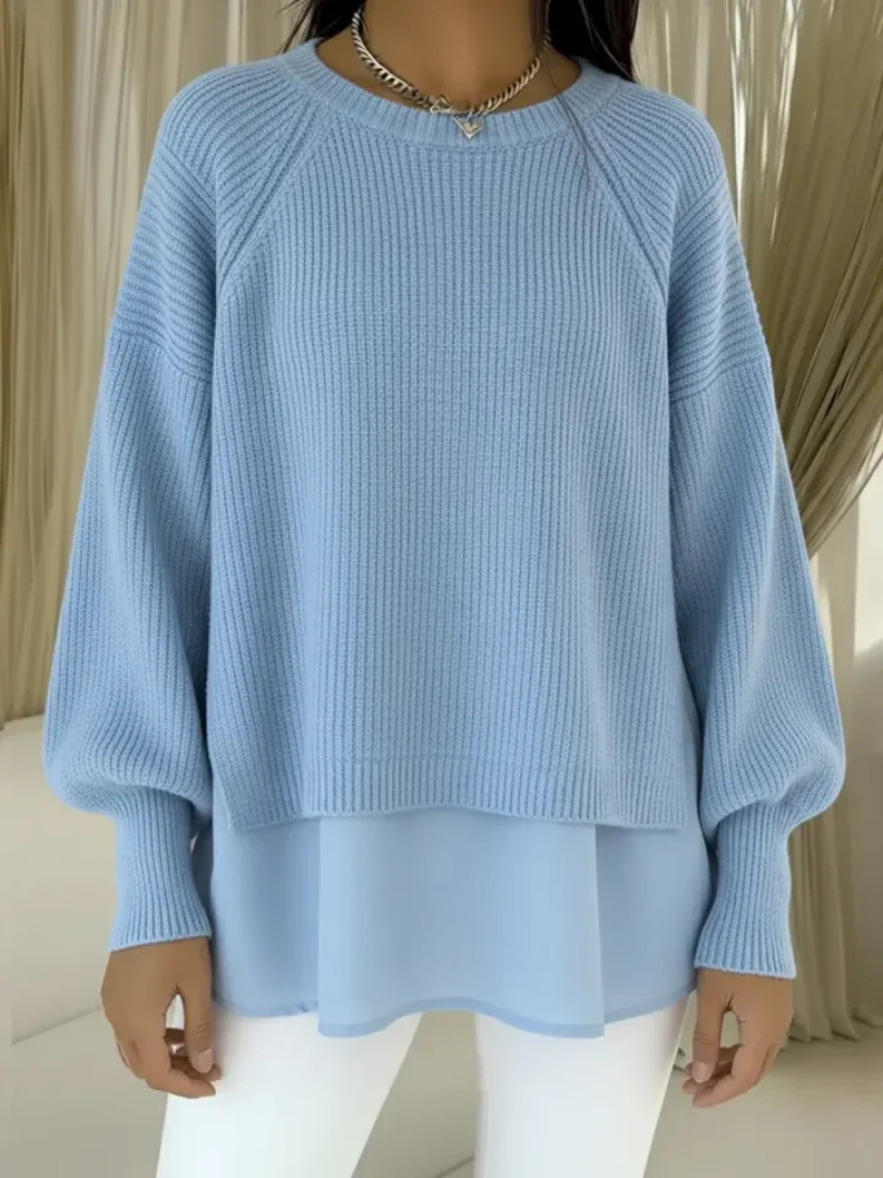 Lois layered-look sweater