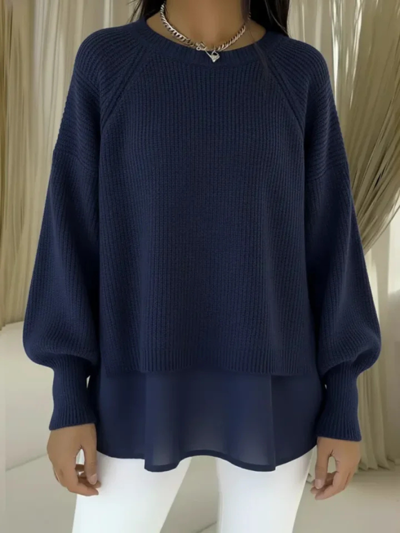 Lois layered-look sweater