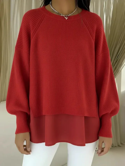 Lois layered-look sweater