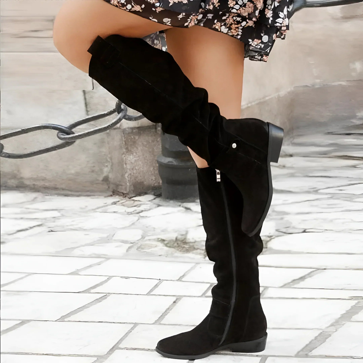 Ellen™ | Knee-High Suede Boot