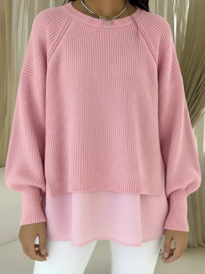Lois layered-look sweater