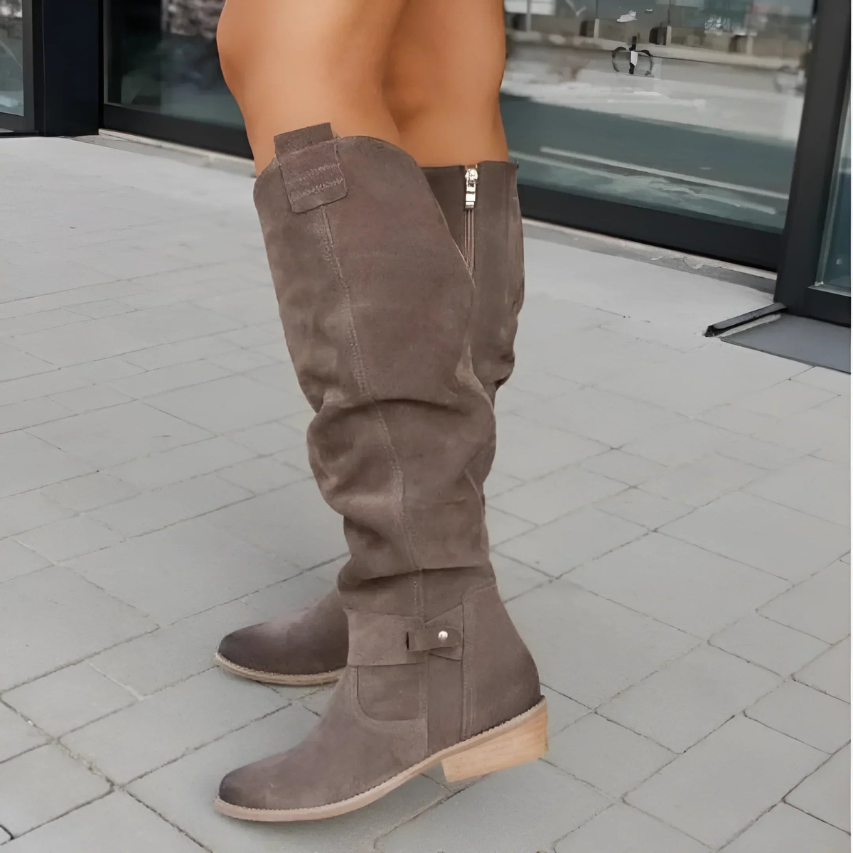 Ellen™ | Knee-High Suede Boot