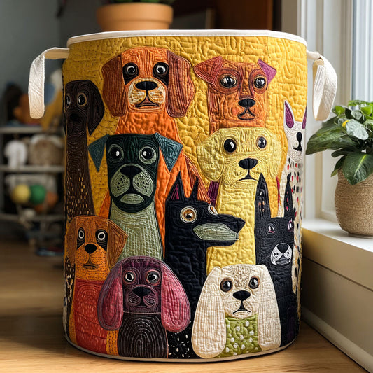Barkside Magic quilted laundry basket