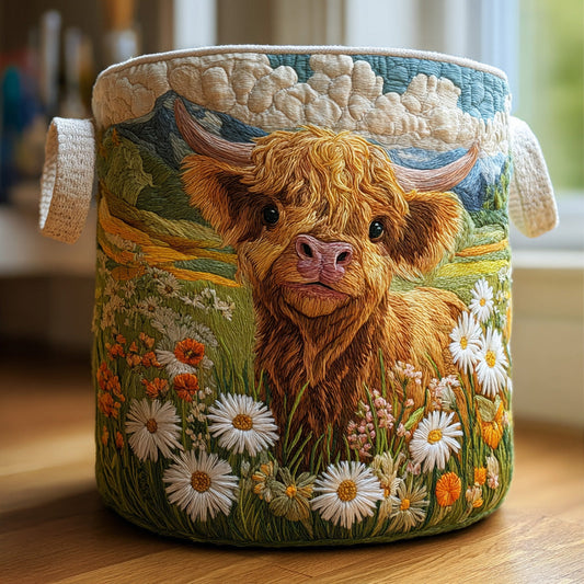 Bloom Highland quilted laundry basket
