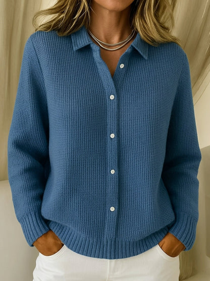 Wanda textured button cardigan