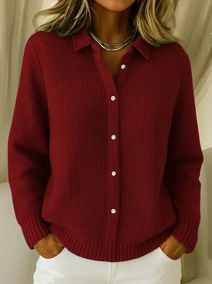 Wanda textured button cardigan