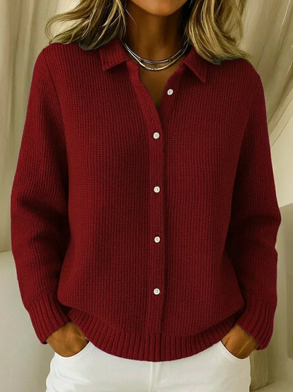 Wanda textured button cardigan