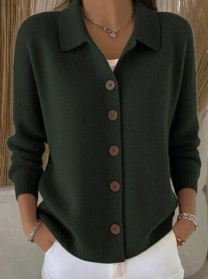 Maureen collared button cardigan