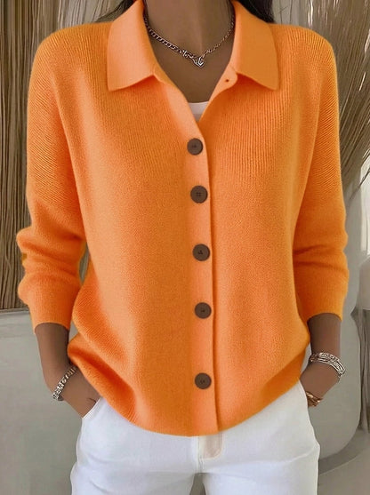 Maureen collared button cardigan