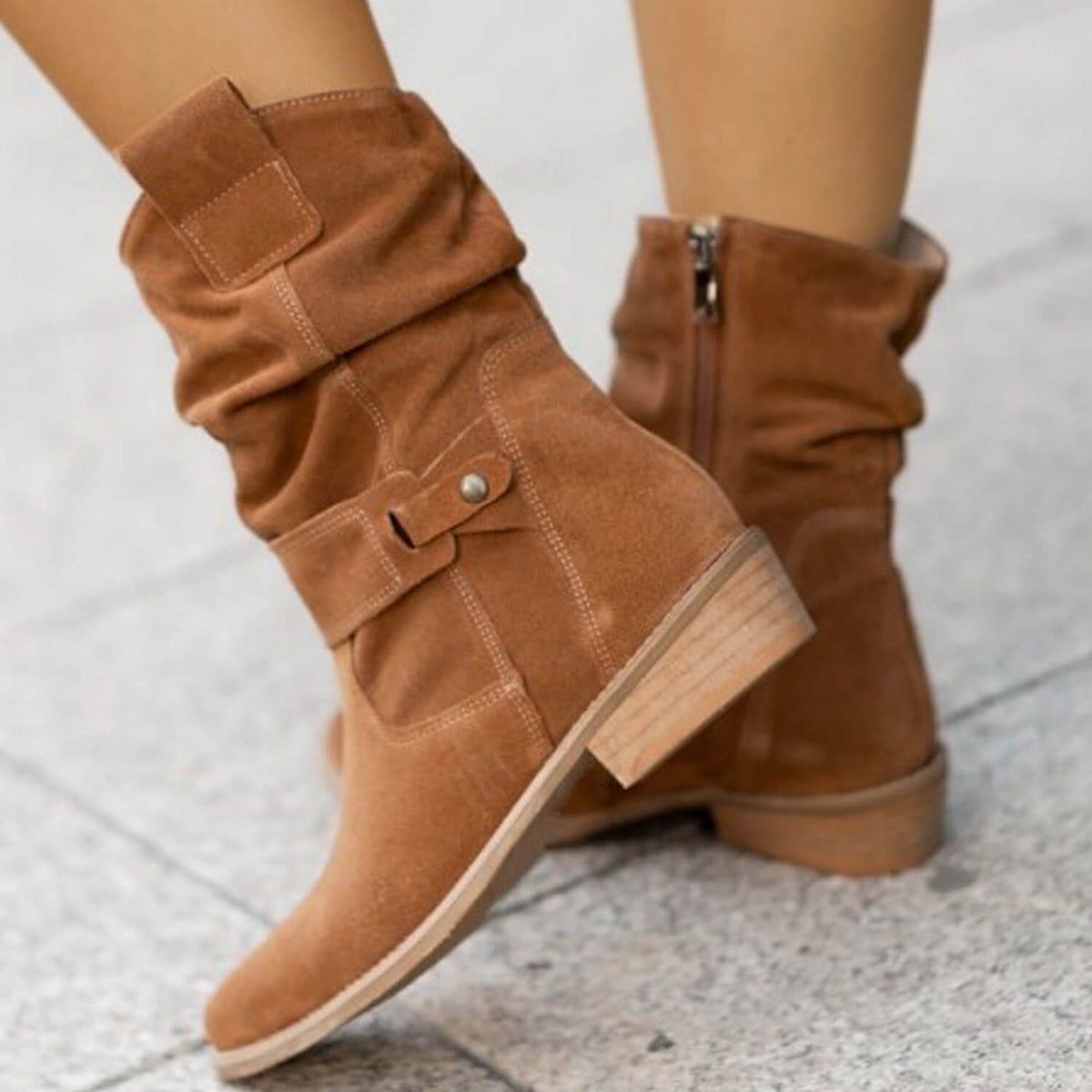 Nadine™ | Slouch Suede Boot