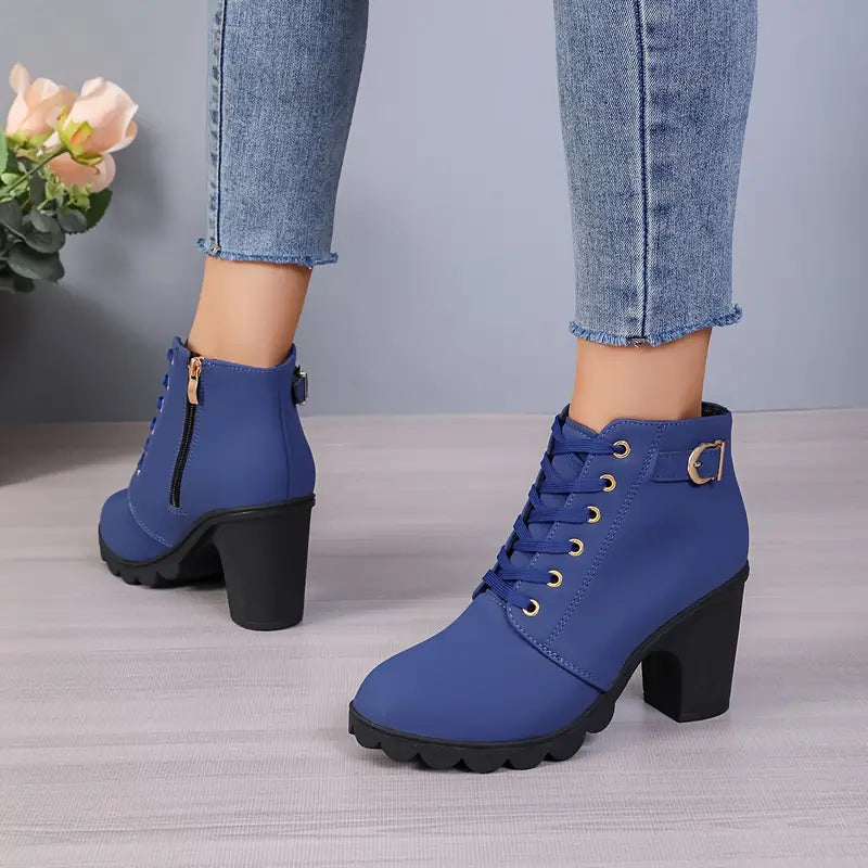 Lilardia™ | Chunky Heel Ankle Boot