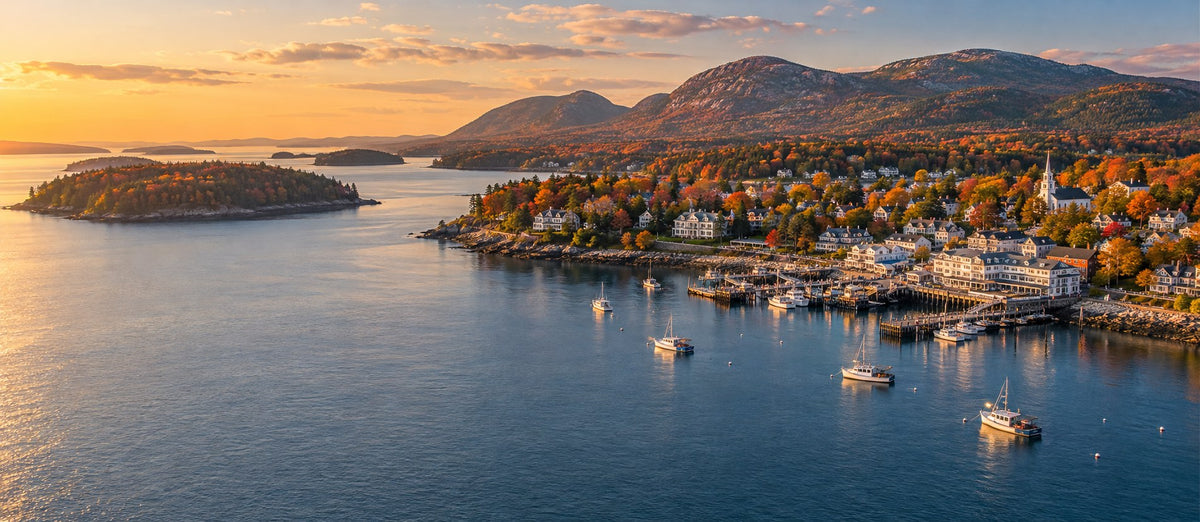 Bar Harbor, Maine in autumn