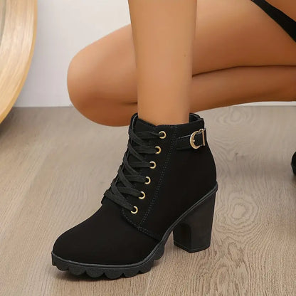 Lilardia™ | Chunky Heel Ankle Boot