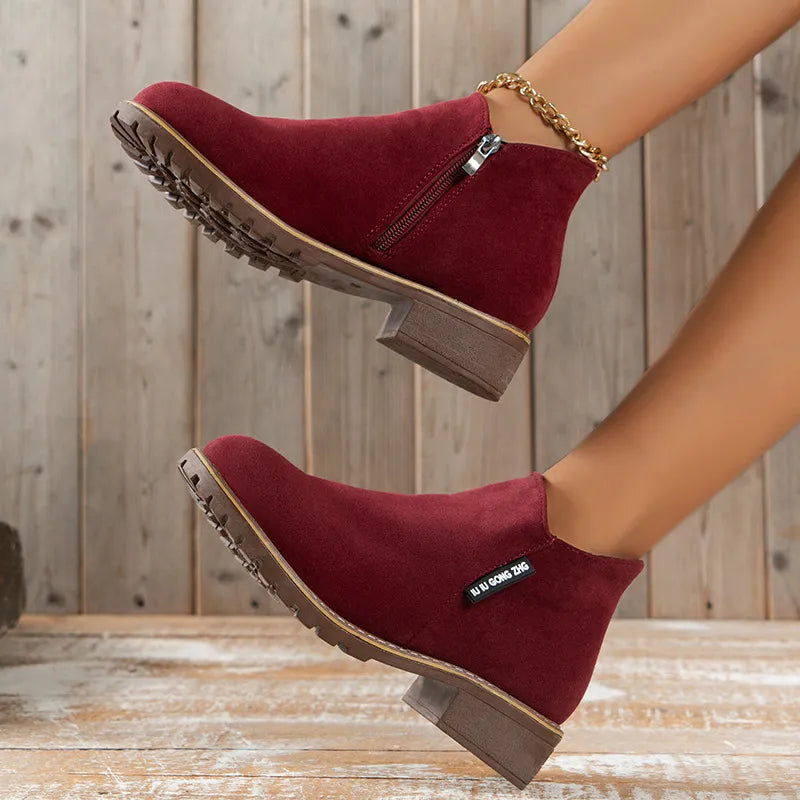 Beth™ | Thick Sole Ankle Boot